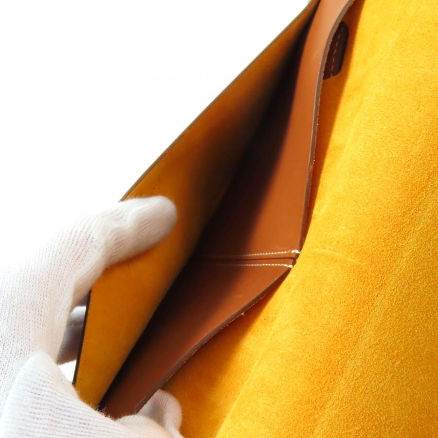 未使用品★JIL SANDER ジルサンダー JSMU840162 RIVET WALLET BELT リベット ウォレット ベルト ロゴ刻印 レザー ブラウン UNI 伊製_5