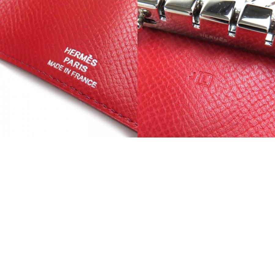 HERMES（エルメス） 美品△HERMES ベアン Hロゴ シルバー金具 ヴォー 