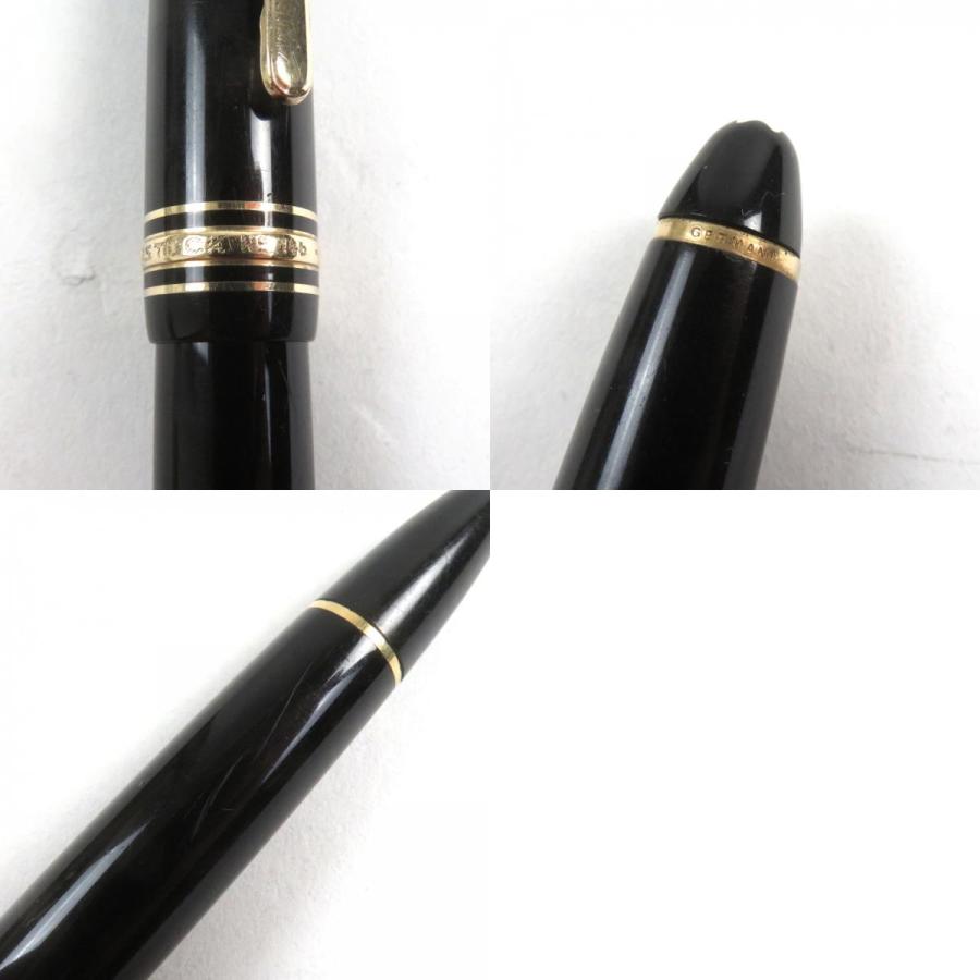 良品○MONTBLANC モンブラン マイスターシュテュック 146 ペン先14K EFニブ ロゴ刻印 ホワイトスター 吸引式 ブラック ゴールド 万年筆 MONTBLANC（モンブラン） 良品○MONTBLANC マイスターシュテュック 146