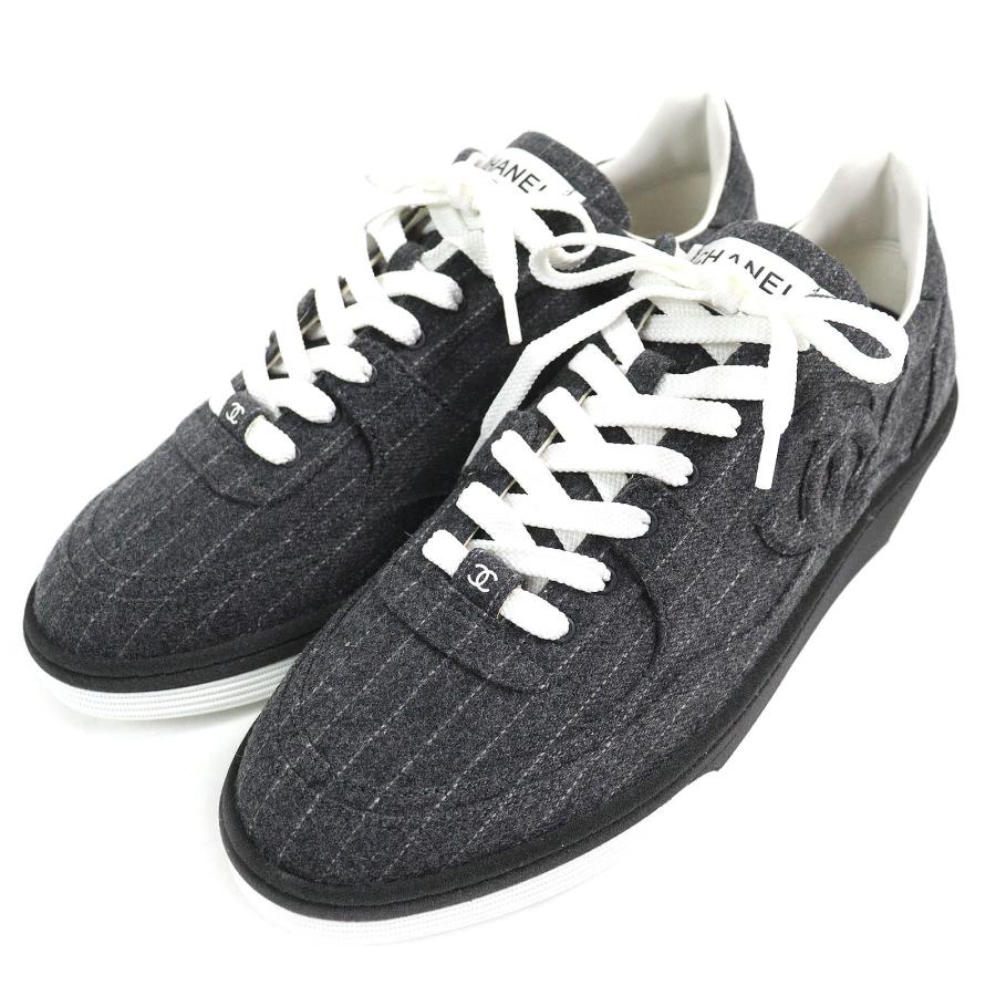 CHANEL（シャネル） 極美品△CHANEL G46012 ココマーク ストライプ柄