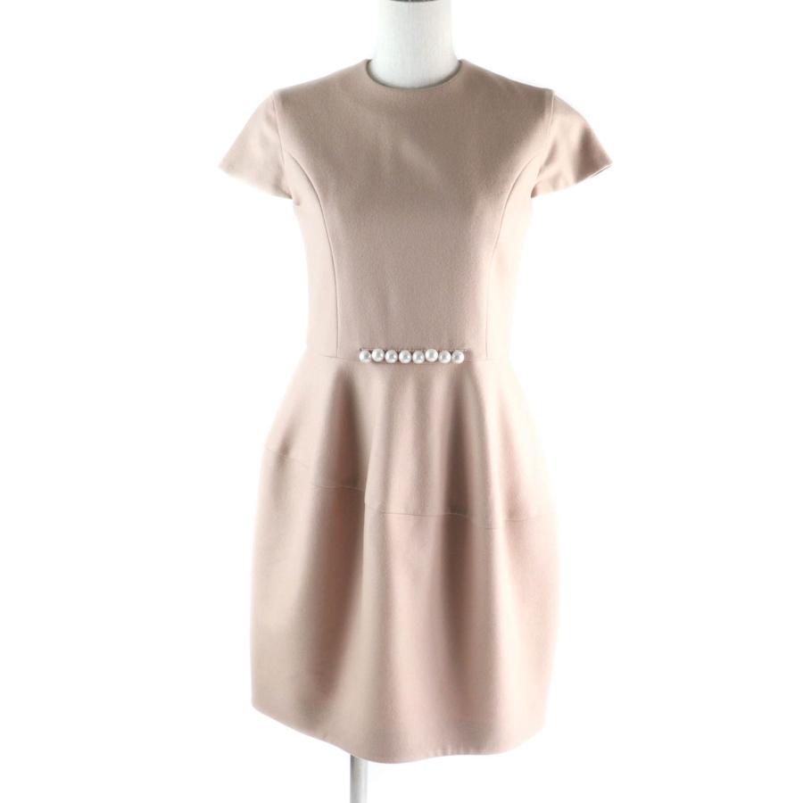 ヨーコチャンドレスワンピース 38 ベージュ ウール（ヨーコ