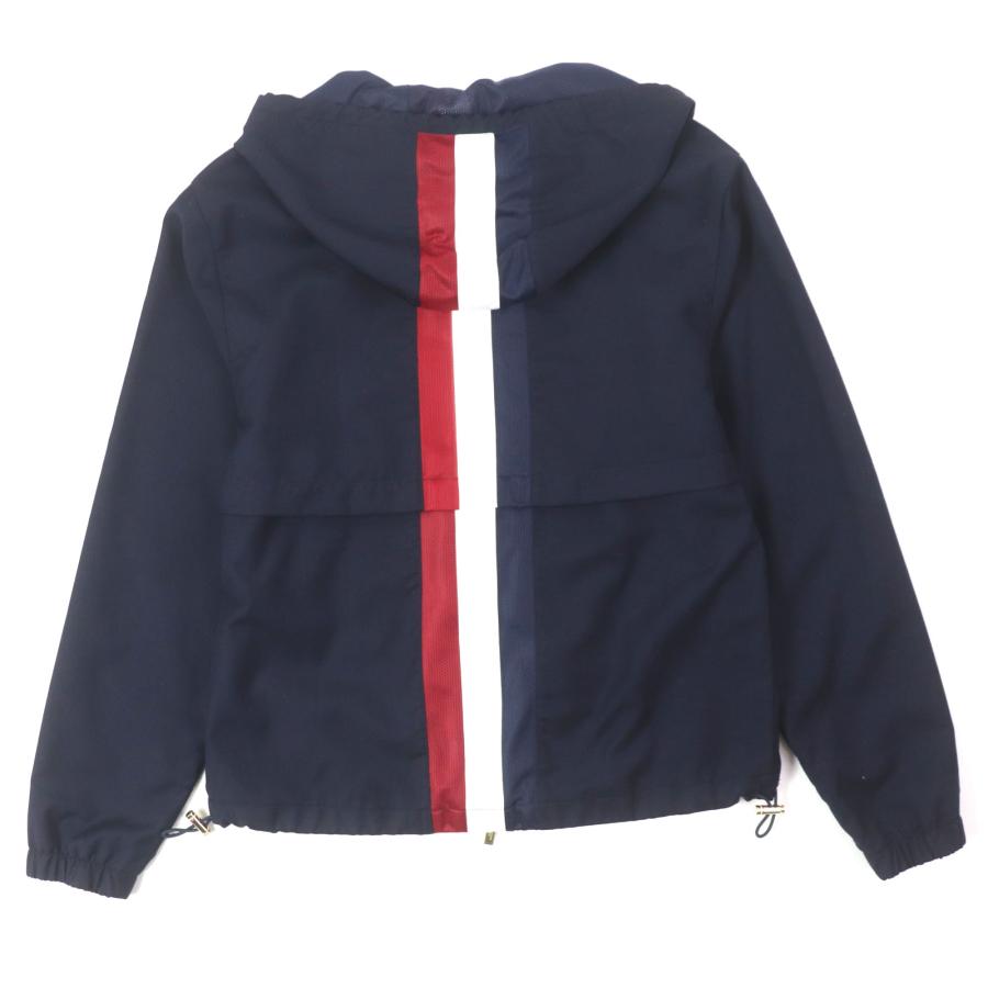 美品▼THOM BROWNE トムブラウン MJTD87A-02897415 ウール100% シグネチャーストライプ ジップアップ フーディ マウンテンパーカー ネイビー 0 イタリア製 正規品 メンズ 美品▽THOM BROWNE トムブラウン MJTD87A-02897415 シグネチャー