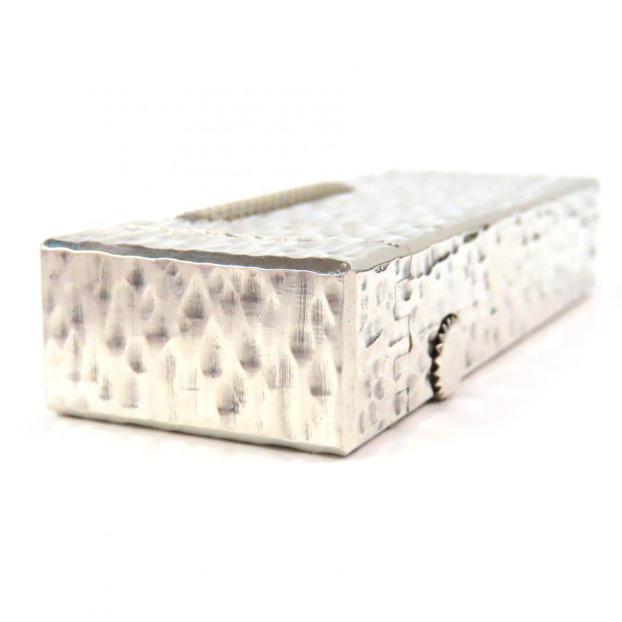 Dunhill ダンヒルスクエア総柄ローラー式ガスライターシルバー 00018110-02.jpg