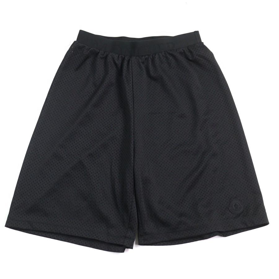極美品○MONCLER モンクレール 2021年製 H10918H00001 899KR PANTALONI ロゴラバーワッペン付 メッシュ ショートパンツ S 正規品 メンズ MONCLER（モンクレール） 極美品○MONCLER 2021年製 H10918H00001