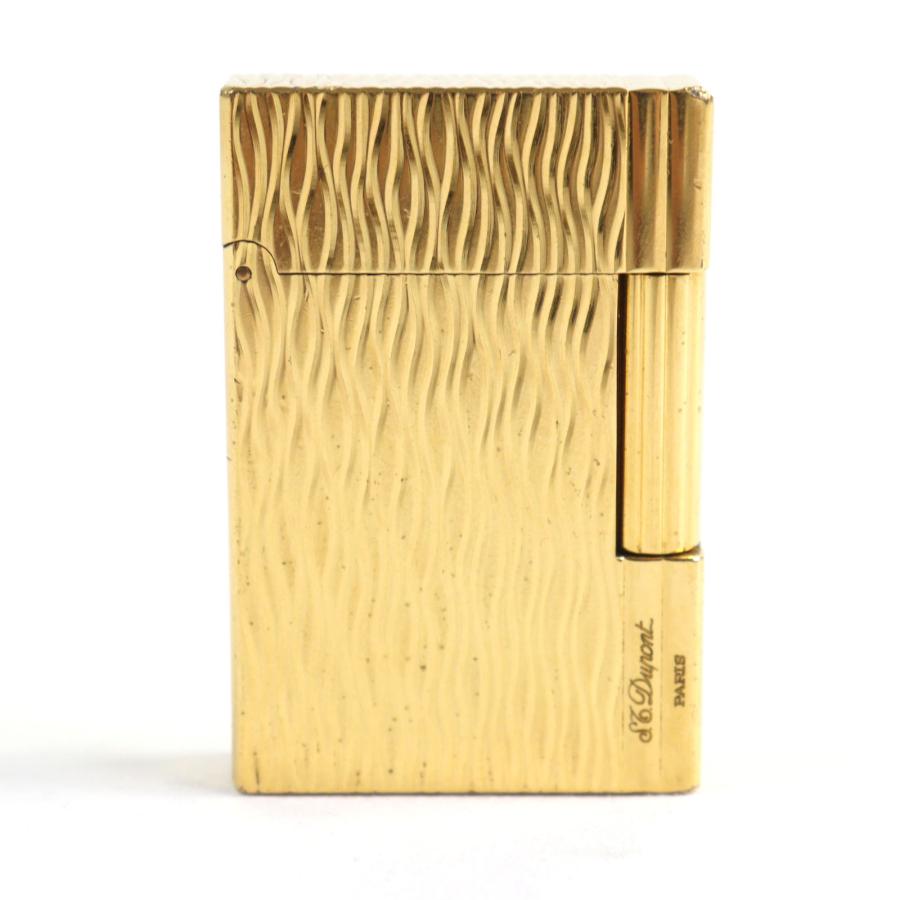 良品○Dupont デュポン ギャッツビー ロゴ刻印 ウェーブライン