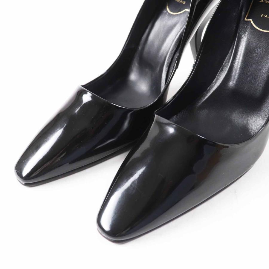 極美品◎ROGER VIVIER ロジェヴィヴィエ 変形ヒール パテント