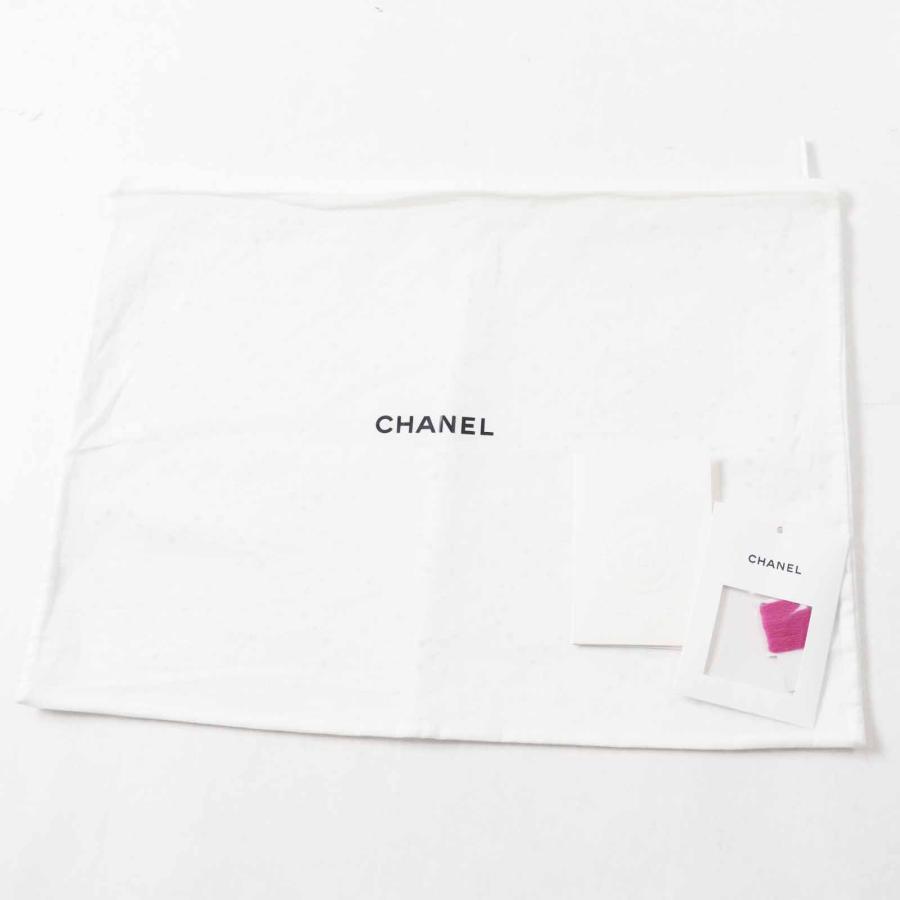 極美品◎CHANEL シャネル 23A P75369 フューシャ ココマークボタンロング丈 ニットパンツ 34 保存袋付き イタリア製 正規品 レディースの画像