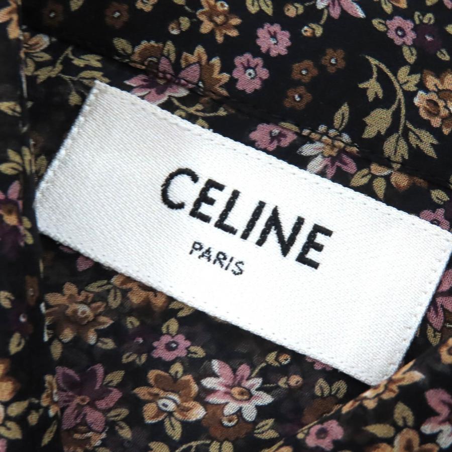 CELINE（セリーヌ） 極美品△CELINE シルク100％ フラワープリント 花