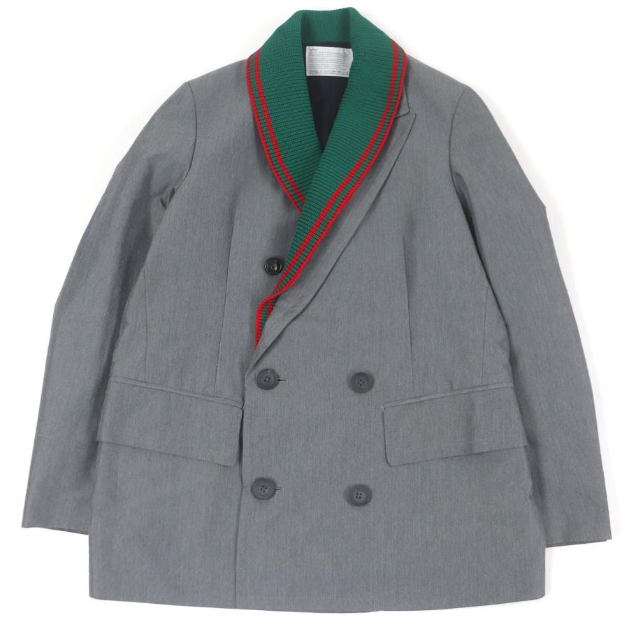 未使用品□kolor カラー 22SCM-J04108 襟ドッキングデザイン ダブル