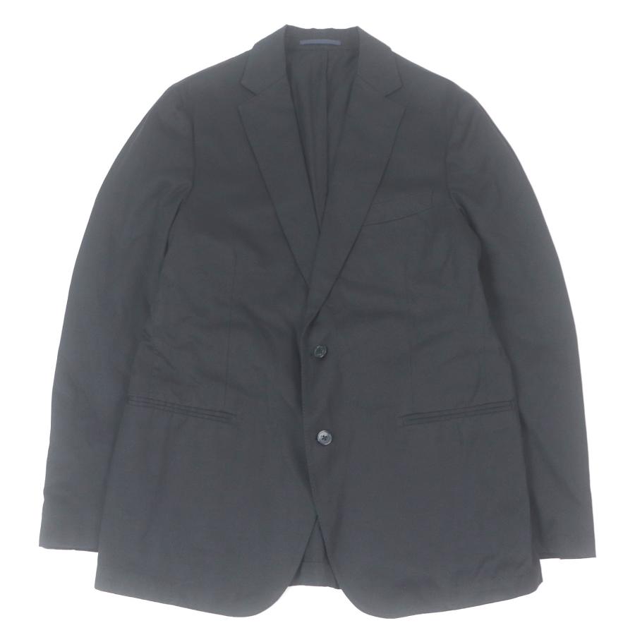 極美品 LARDINI テーラードジャケット アンコン ウール 黒 48 極美品 LARDINI テーラードジャケット アンコン ウール 黒 48 LARDINI