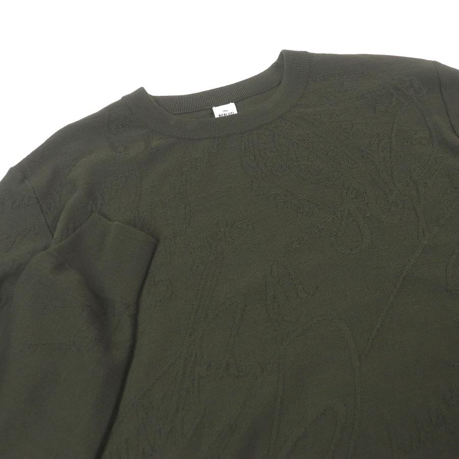 極美品□BERLUTI ベルルッティ ウール100％ カリグラフィ 総柄 ロング