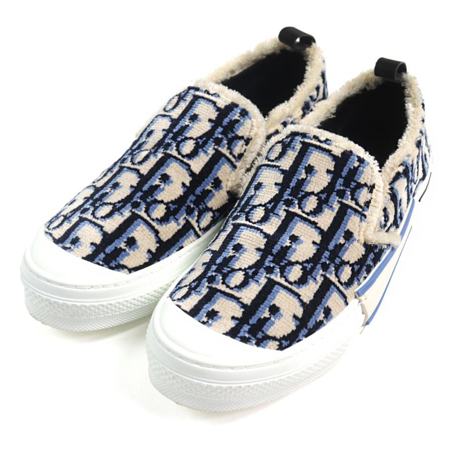 ディオール B23 スリッポン オブリーク グレー 〔サイズ 43