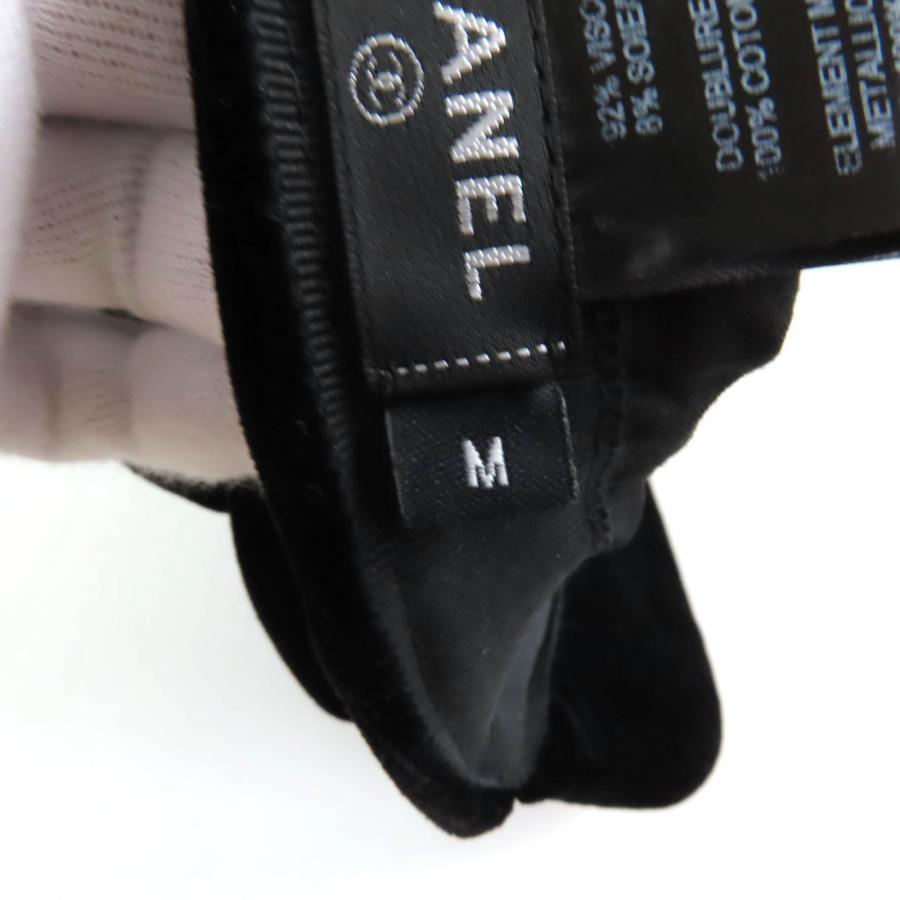 CHANEL 美品☆CHANEL シャネル 21AW シルク混 ココマーク金具付