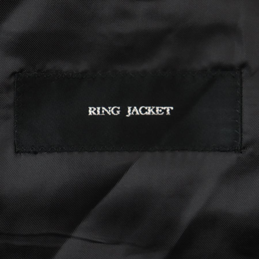 未使用品▽RING JACKET リングヂャケット ウール100% ストライプ