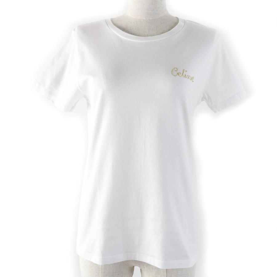 セリーヌ CELINE超美品Tシャツ ロゴ入り