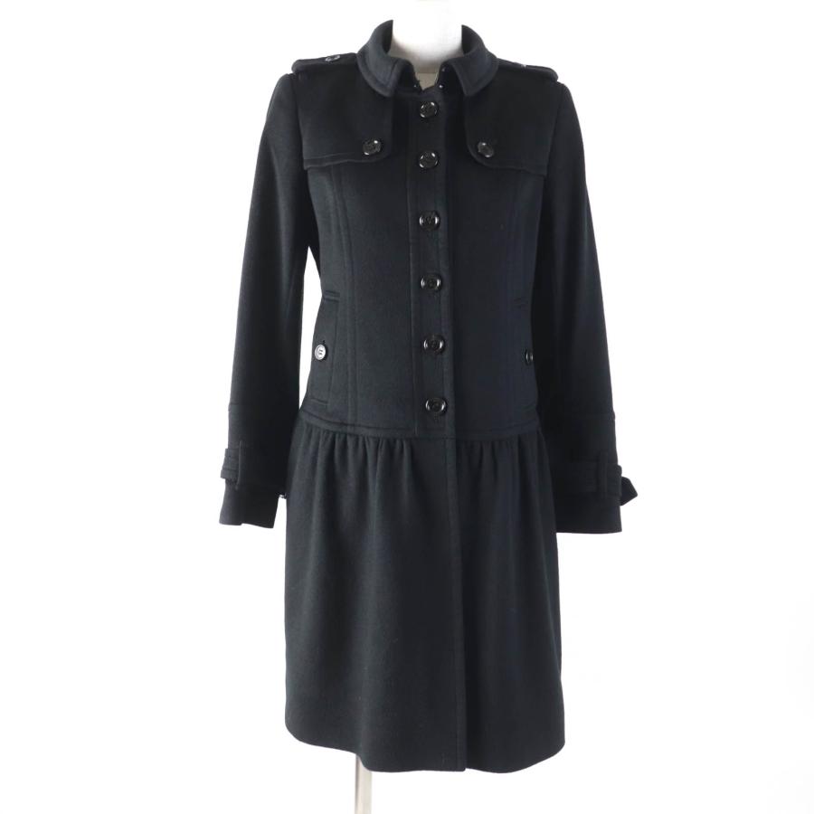 BURBERRY LONDON バーバリーロンドン カシミヤ コート チェック 美品☆BURBERRY LONDON バーバリーロンドン カシミヤ100％ ロゴボタン