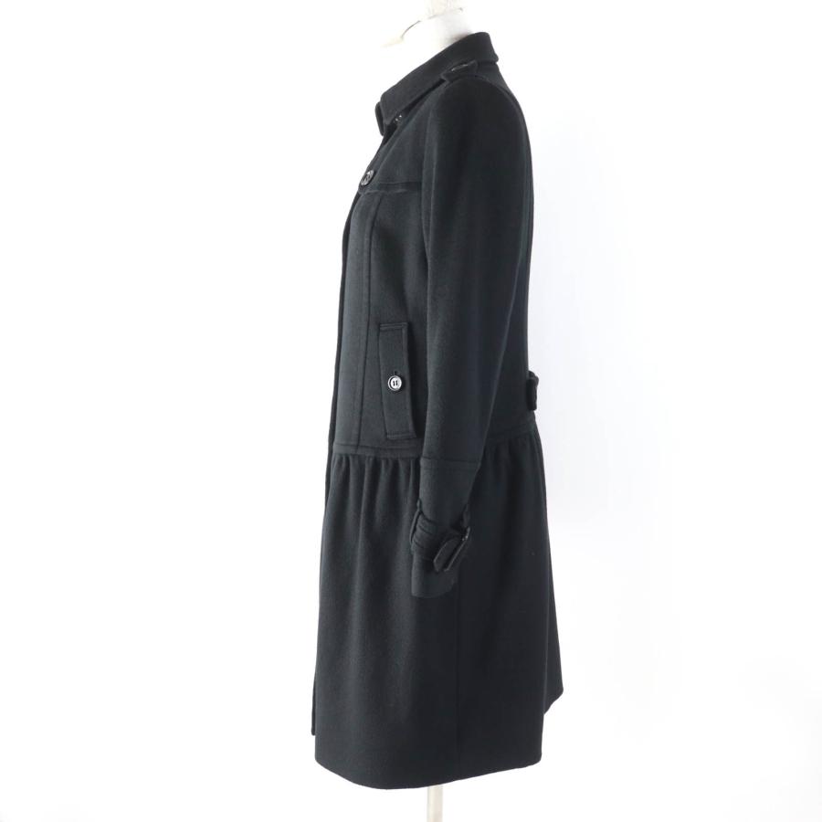 美品☆BURBERRY LONDON バーバリーロンドン カシミヤ100％ ロゴボタン