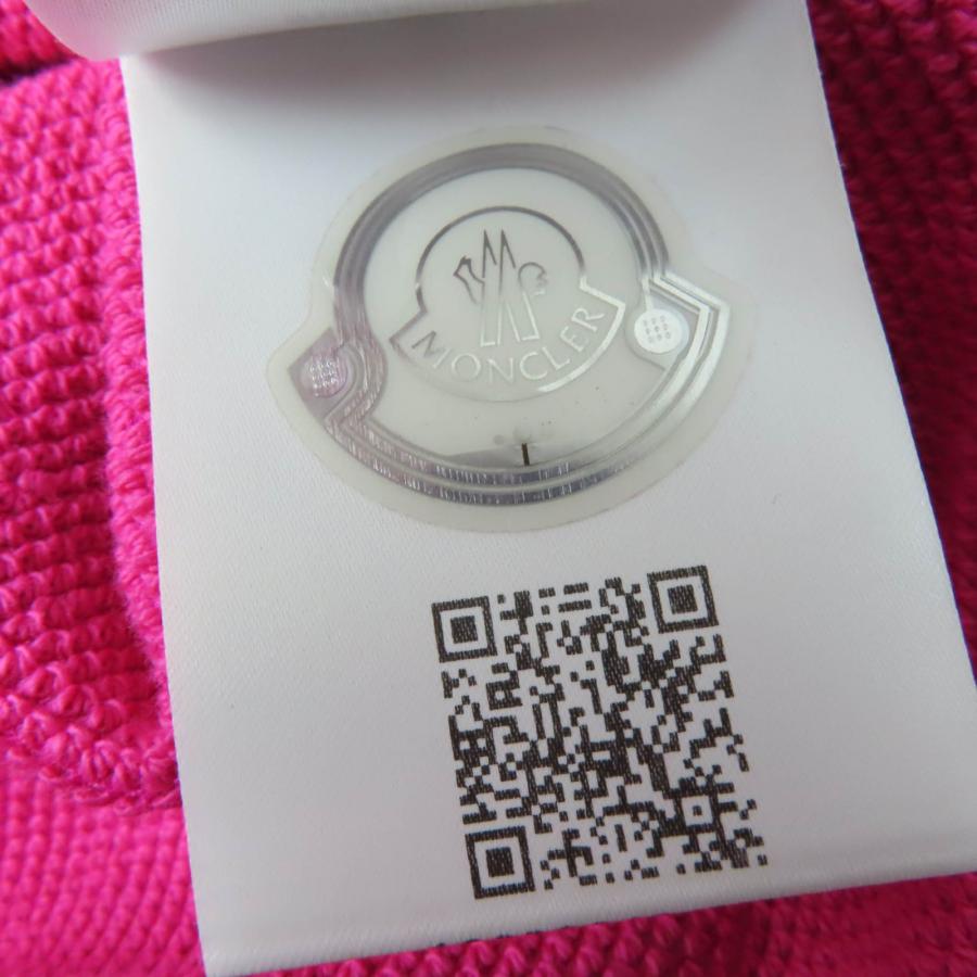 美品 モンクレール MONCLER ニット スウェット パーカー 2021年 ジップアップ ロゴワッペン アウター レディース L ベージュ MONCLER（モンクレール） メンズ パーカー 長袖 ロゴ フルジップ バイ