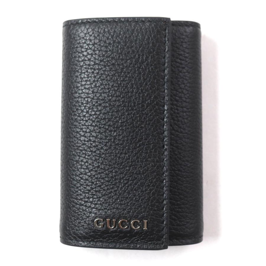 GUCCI 極美品▽GUCCI グッチ 771156 ロゴ金具 6連 レザー