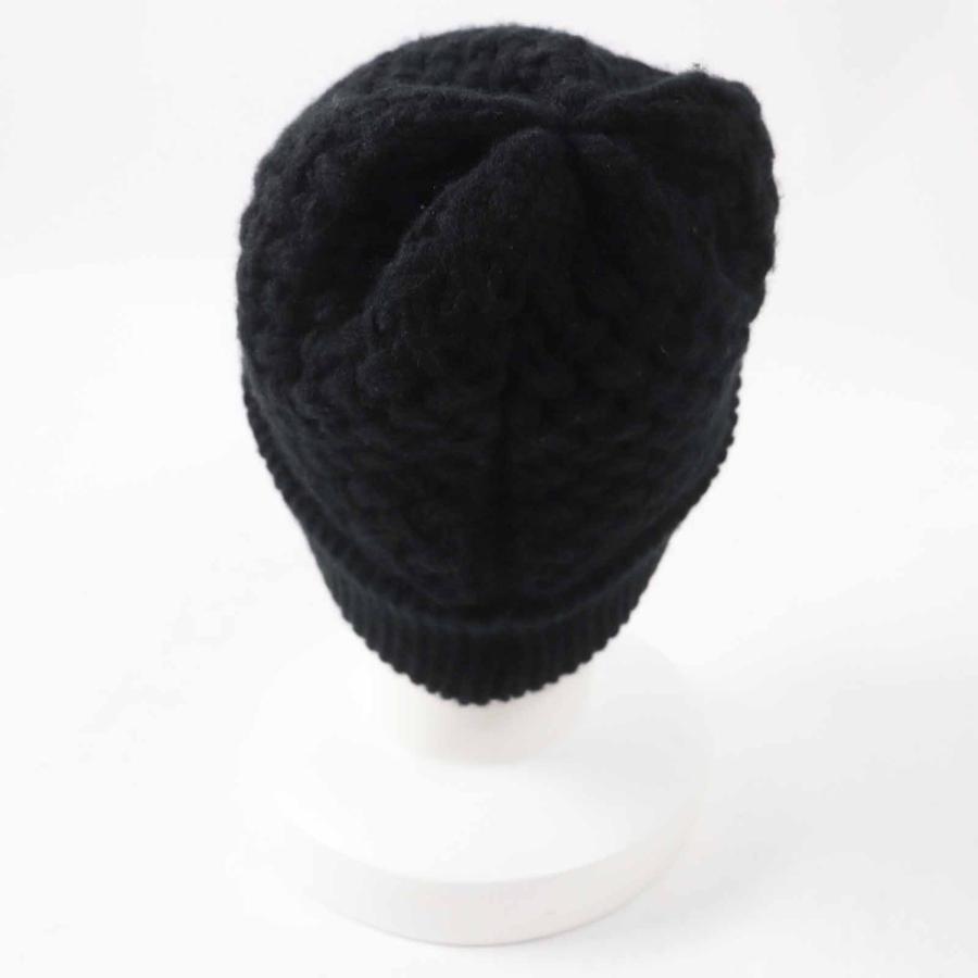 シャネル ココマーク ニットキャップ ニット帽 カシミヤ100％ ブラック CHANEL ココマーク ニット帽 ニットキャップ (CHANEL/ニット