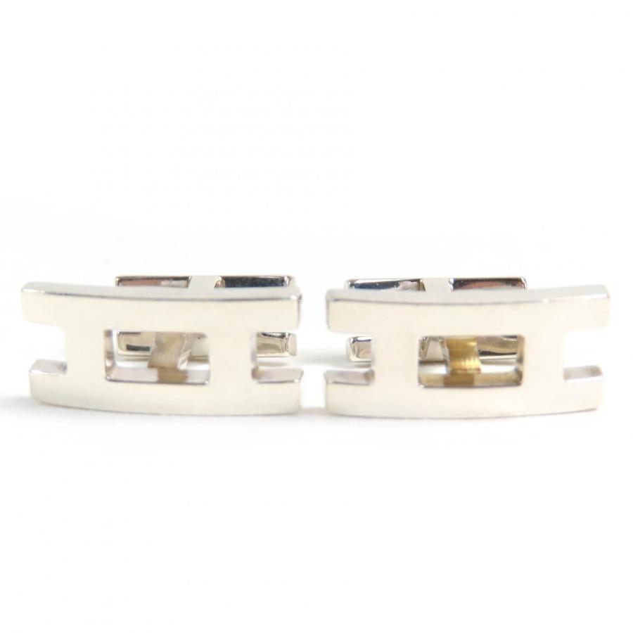 HERMES（エルメス） 良品△HERMES Hロゴ カフスボタン カフリンクス