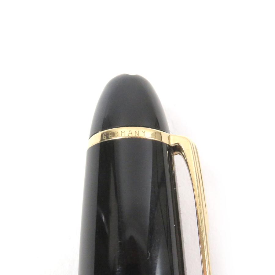 美品□MONTBLANC モンブラン マイスターシュテュック ペン先14K Bニブ キャップ式 万年筆 ステーショナリー ブラック ゴールド ドイツ製 メンズ MONTBLANC（モンブラン） 美品□MONTBLANC マイスターシュテュック