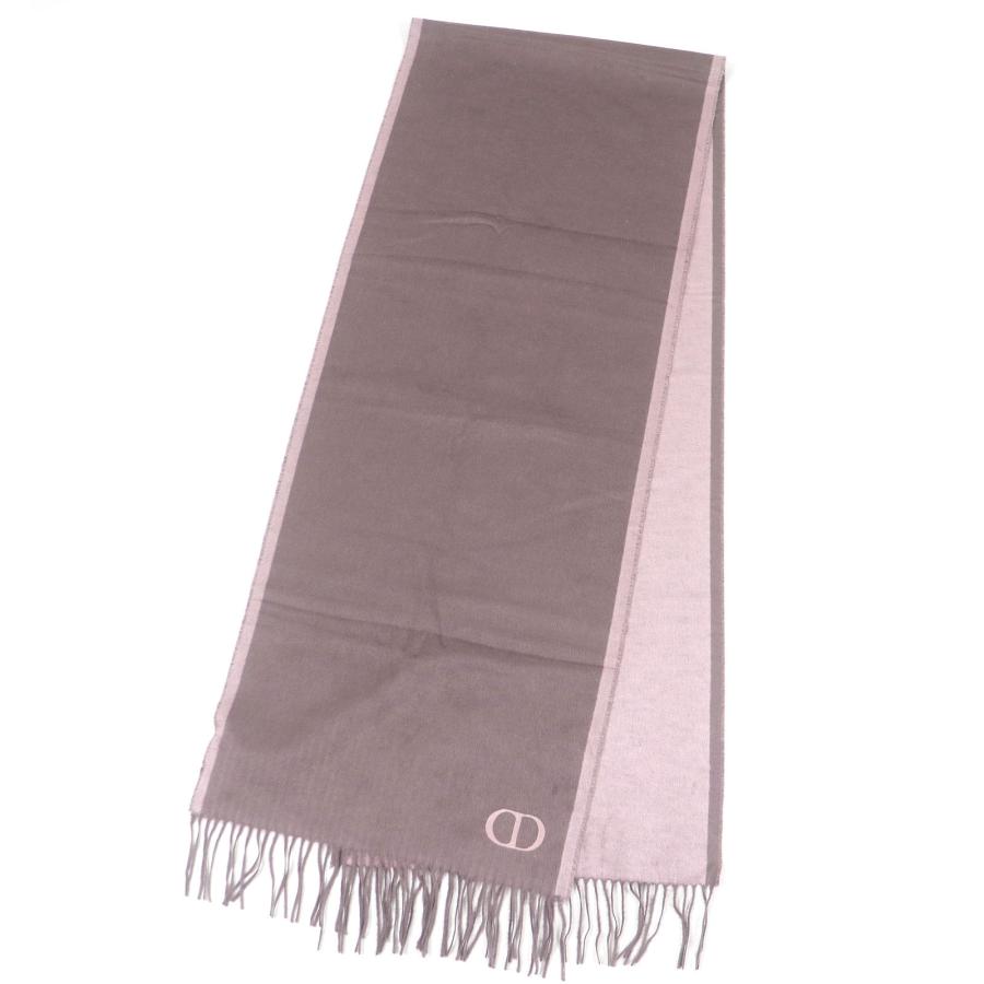 未使用品□DIOR ディオール オム 93C0015DH001 シルク100％ CDロゴエンブロイダリー フリンジ マフラー ローズバイオレット イタリア製 メンズ Dior HOMME 未使用品□DIOR ディオール オム 93C0015DH001 シルク100