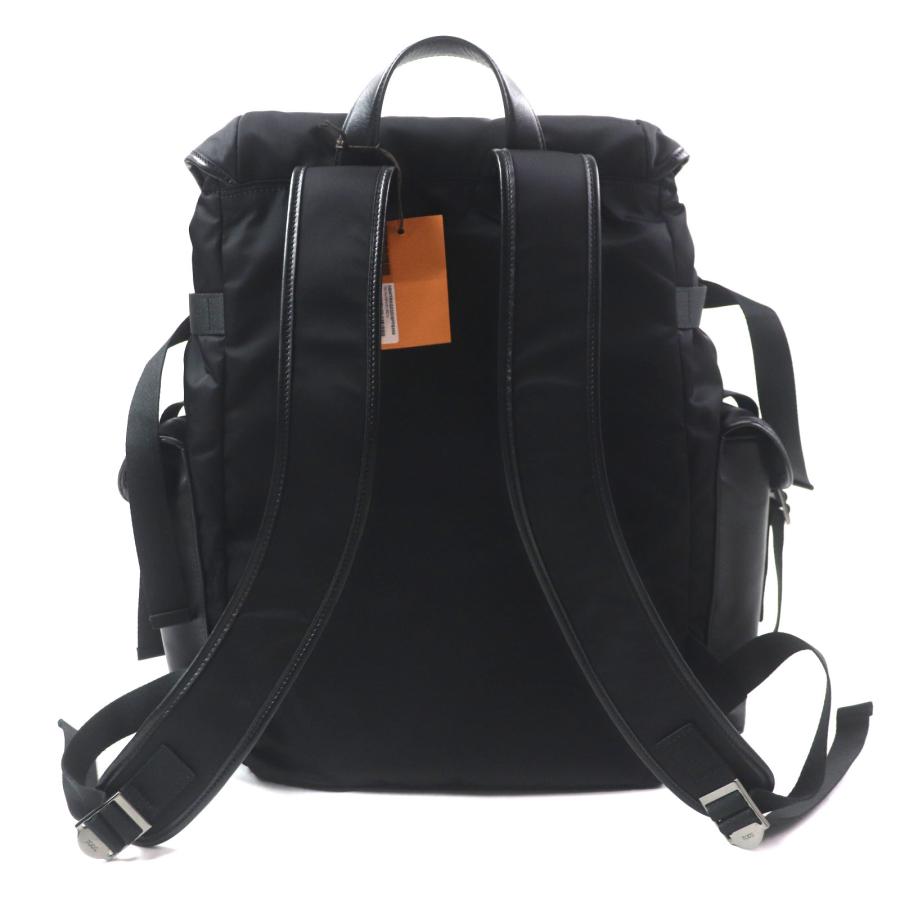 極美品▽トッズ XBMTRKG0300SPFB999 ファブリック＆レザー バック