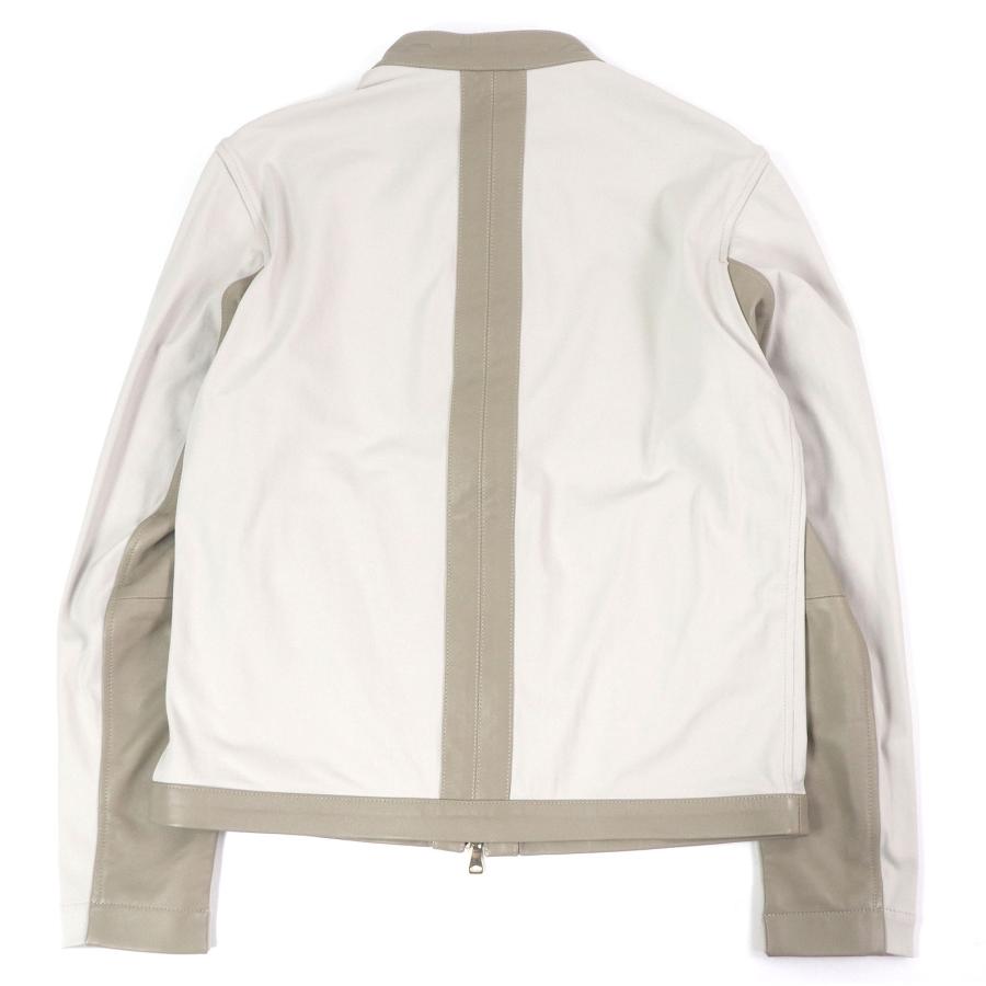極美品□EMMETI エンメティ JURI ラムレザーパイピング WZIP