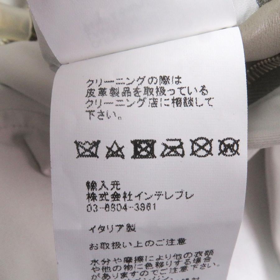 極美品□EMMETI エンメティ JURI ラムレザーパイピング WZIP