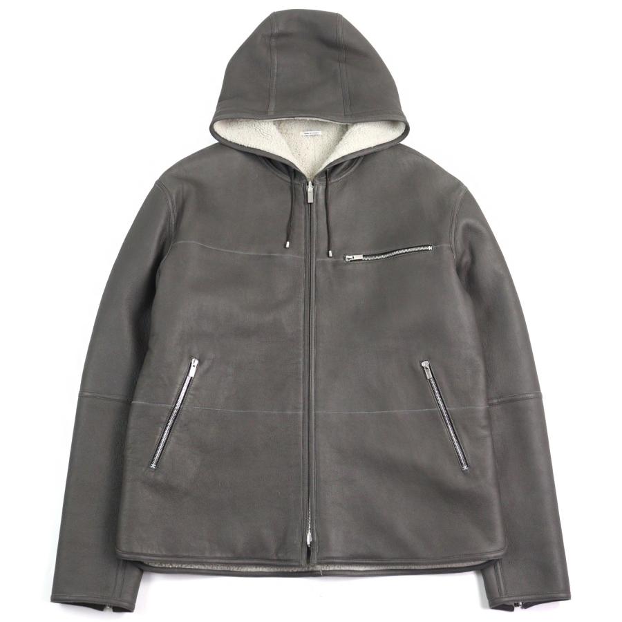 極美品○HERMES エルメス 053265HATC54 羊革 牛革 リバーシブル ダブルフェイス シアリング ムートンジャケット ブルゾン XL相当 正規品 HERMES（エルメス） 極美品○HERMES 053265HATC54 羊革 牛革