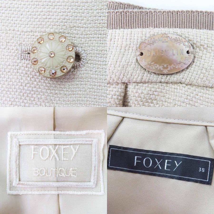 FOXEY（フォクシー） 極美品◎FOXEY 31529 31555 シルク100％ ストーン
