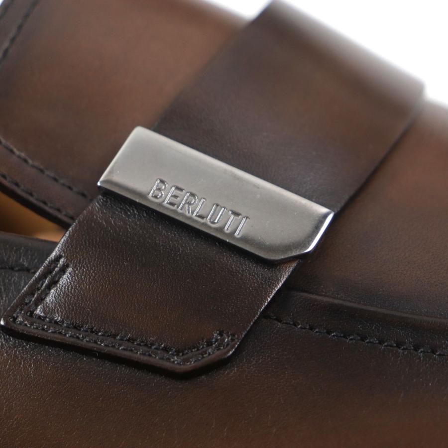 未使用品▽BERLUTI ベルルッティ リフレット パティーヌ Uチップ ロゴ