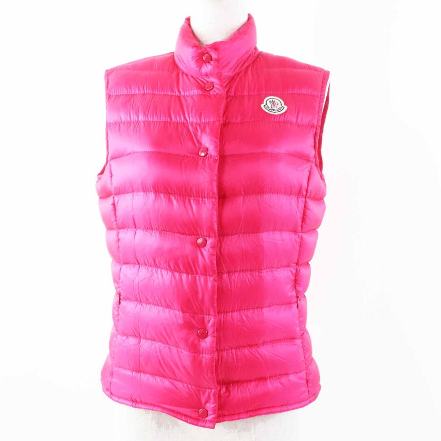 モンクレール✨LIANE リアーネ ダウンベスト ロゴワッペン 収納袋0 ピンク MONCLER（モンクレール） 美品◎MONCLER LIANE リアーネ ロゴワッペン