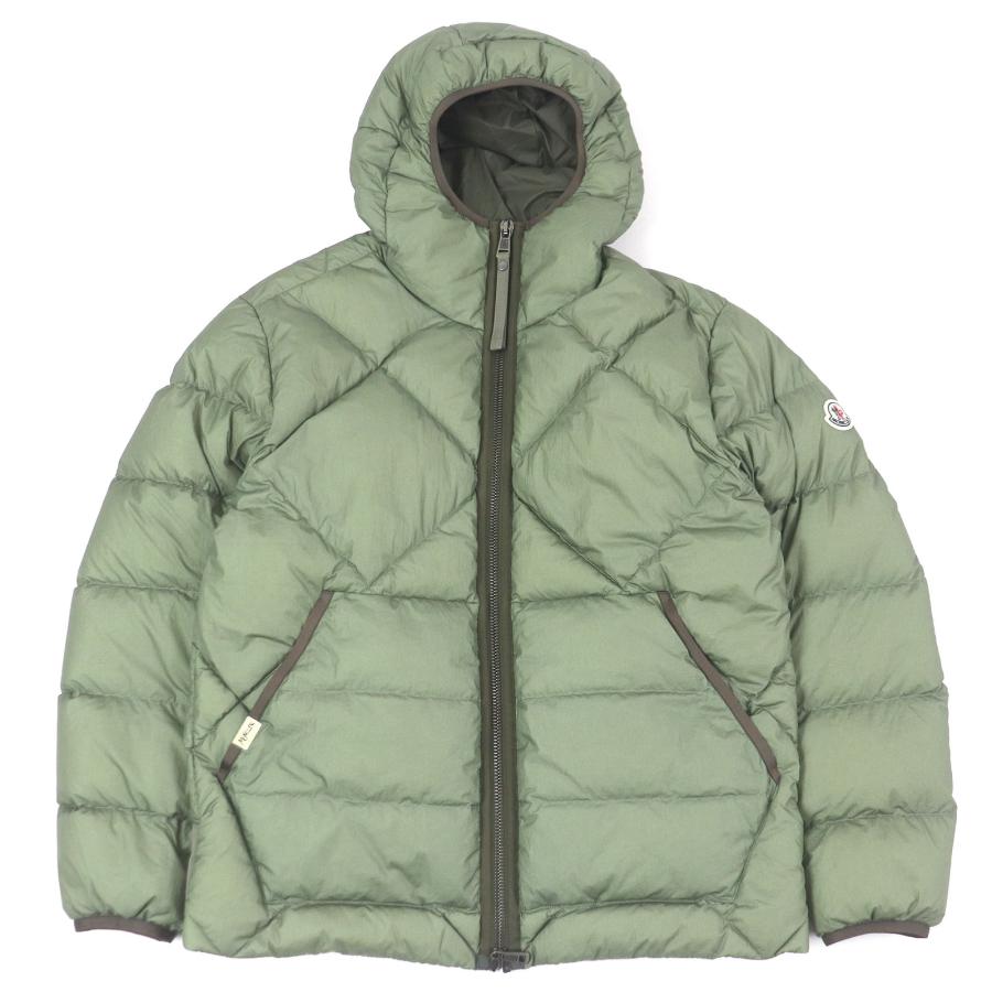 極美品□MONCLER モンクレール 21-22AW REYNAUD フーデッド ダウンジャケット セージグリーン 0 ハンガー・ガーメント付き 正規品 メンズ MONCLER（モンクレール） 極美品□MONCLER 21-22AW REYNAUD フーデッド
