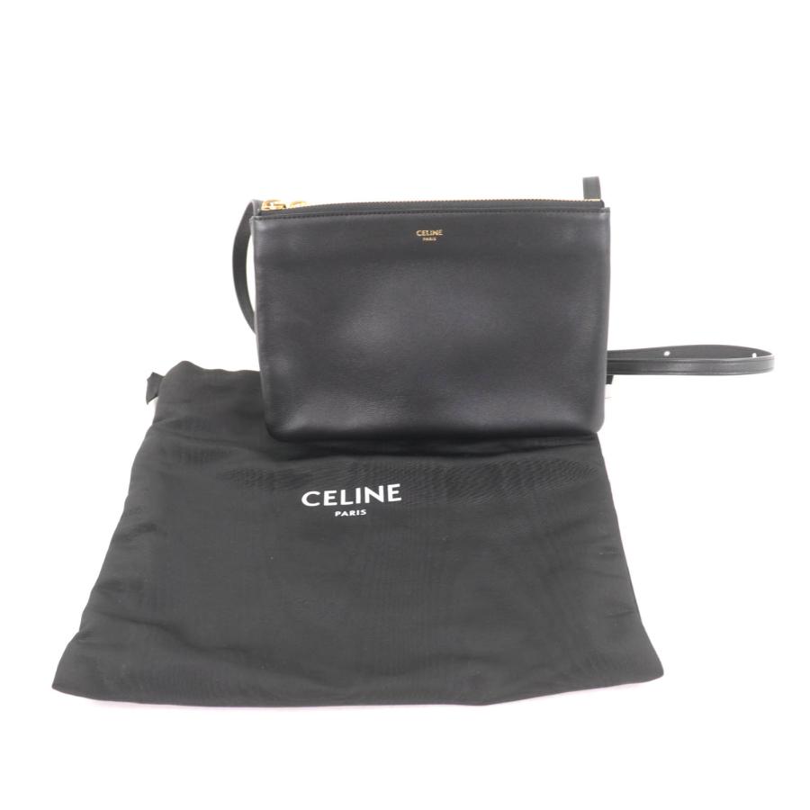 CELINE（セリーヌ） 極美品☆CELINE 19203 トリオ スモール スムース 