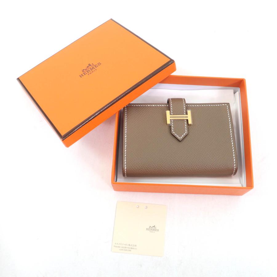 HERMES（エルメス） 未使用品☆エルメス ベアン ミニ エトゥープ 