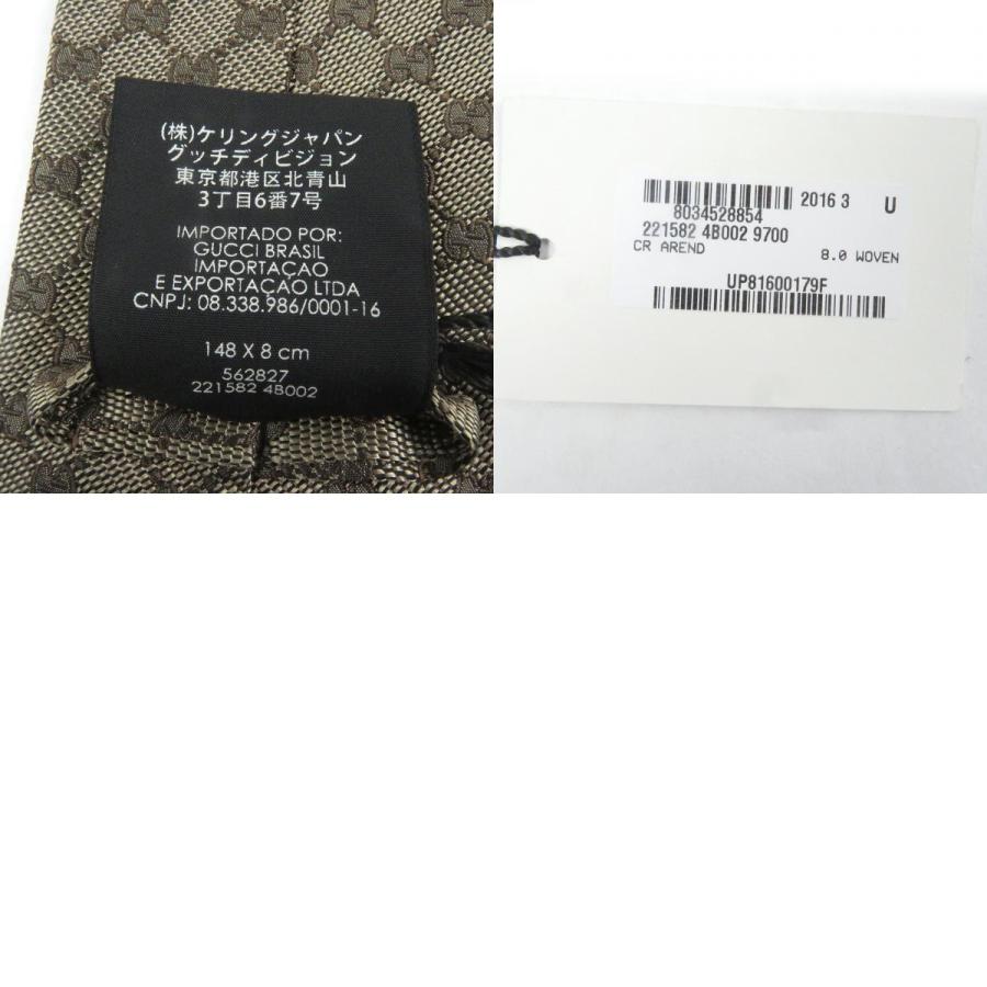 GUCCI（グッチ） 未使用品□GUCCI 221582 シルク100％ GGロゴ 総柄