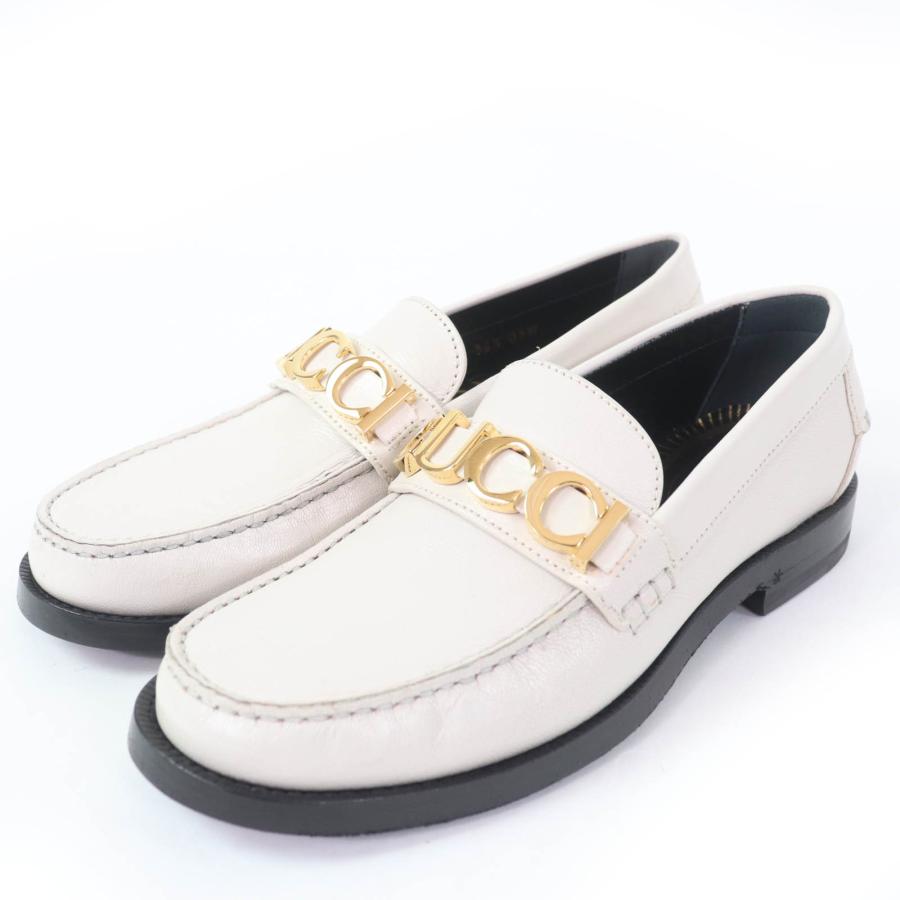 GUCCI（グッチ） 未使用品☆GUCCI 700036 メタルロゴ レザー