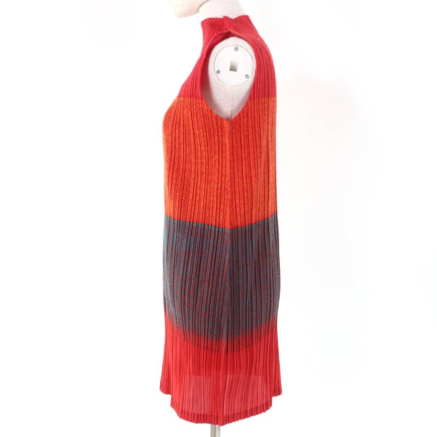 【新品　未使用】ISSEYMIYAKE イッセイミヤケ　ノースリーブ ワンピース ISSEY MIYAKE(イッセイミヤケ) 90's dot pattern pleated