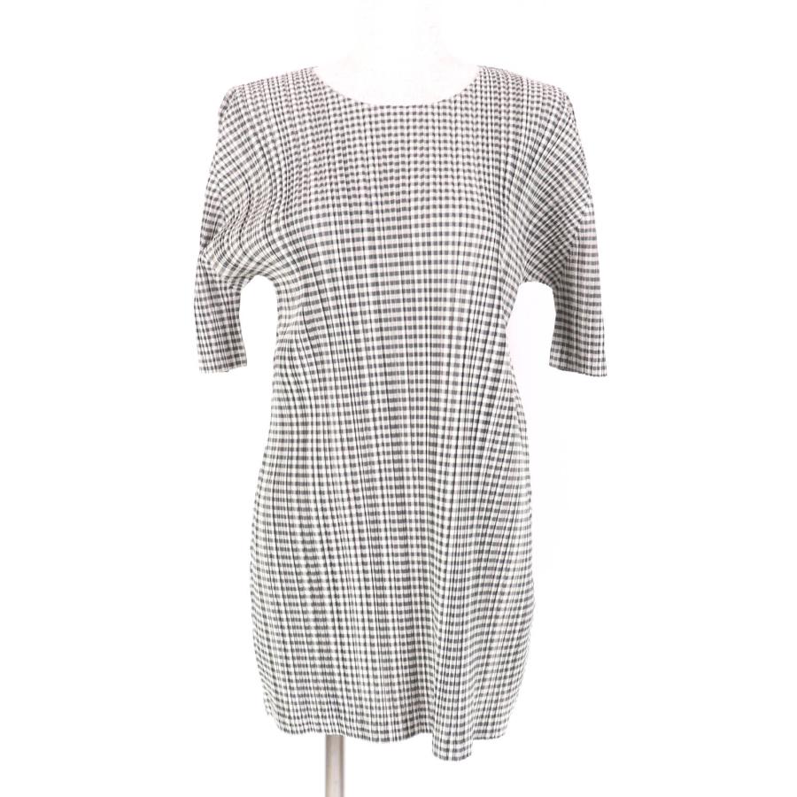 美品 イッセイミヤケ ギンガムチェック チュニック ワンピース 極美品