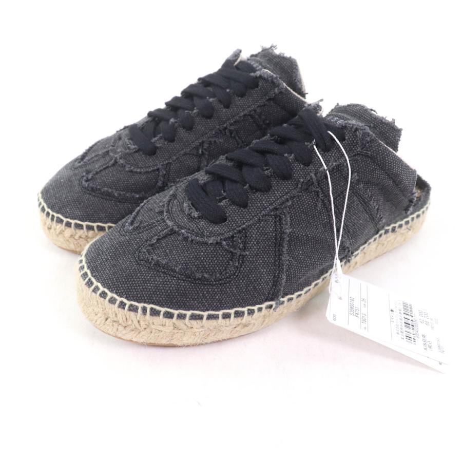 未使用品★Maison Margiela 22 メゾンマルジェラ22 S38WS0192 エスパドリーユ レースアップ デニム サボ スニーカー 黒 36 箱・袋付 未使用品☆Maison Margiela 22 メゾンマルジェラ22 S38WS0192