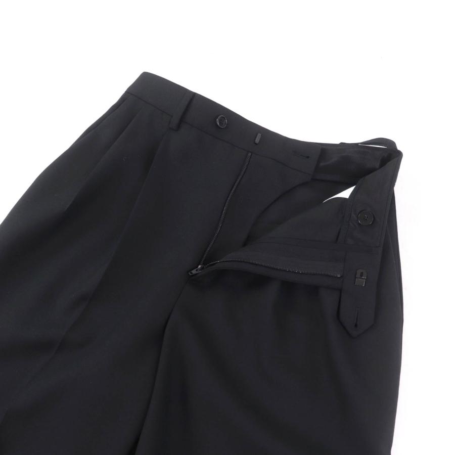 CELINE セリーヌ　 ワイドスラックス　100%シルク ブラック　タグあり CELINE（セリーヌ） 極美品☆CELINE 2P519673D ウール100％ センター