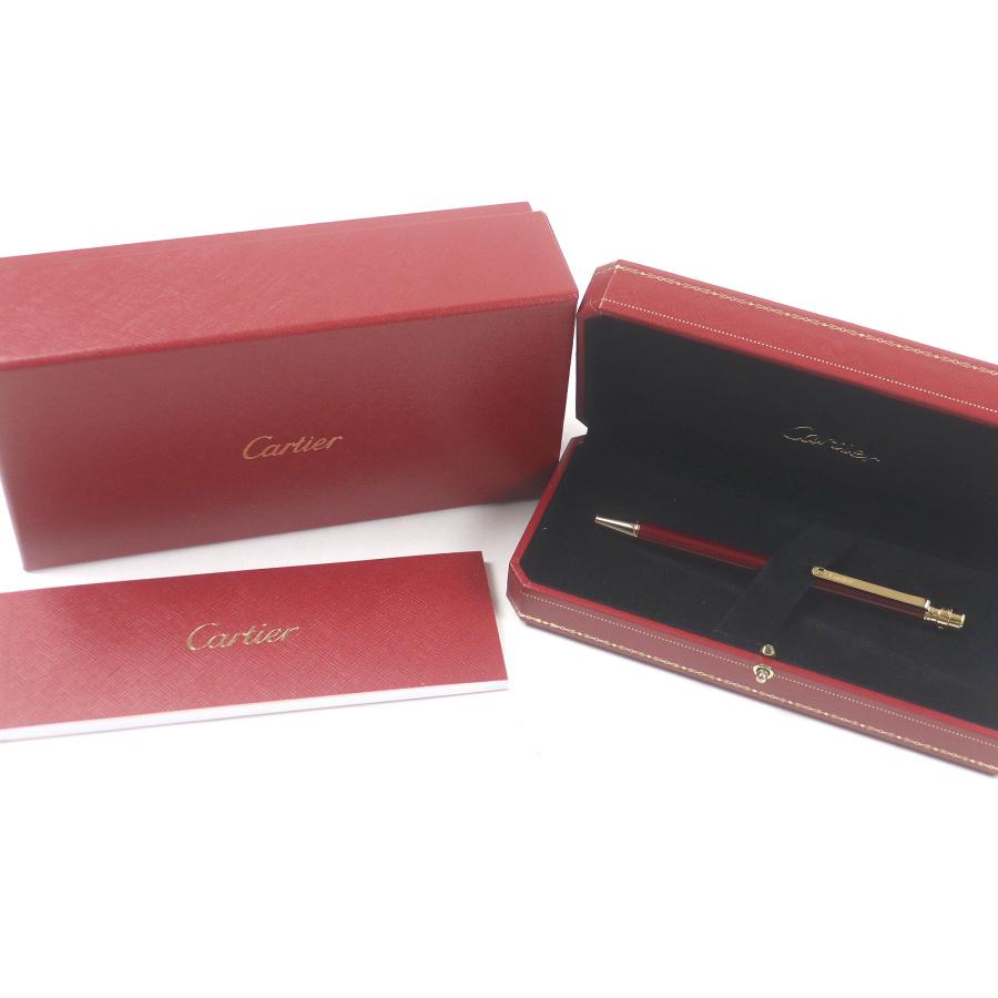 文房具・事務用品 ☆美品☆ Cartier ボールペン 赤 ボルドー