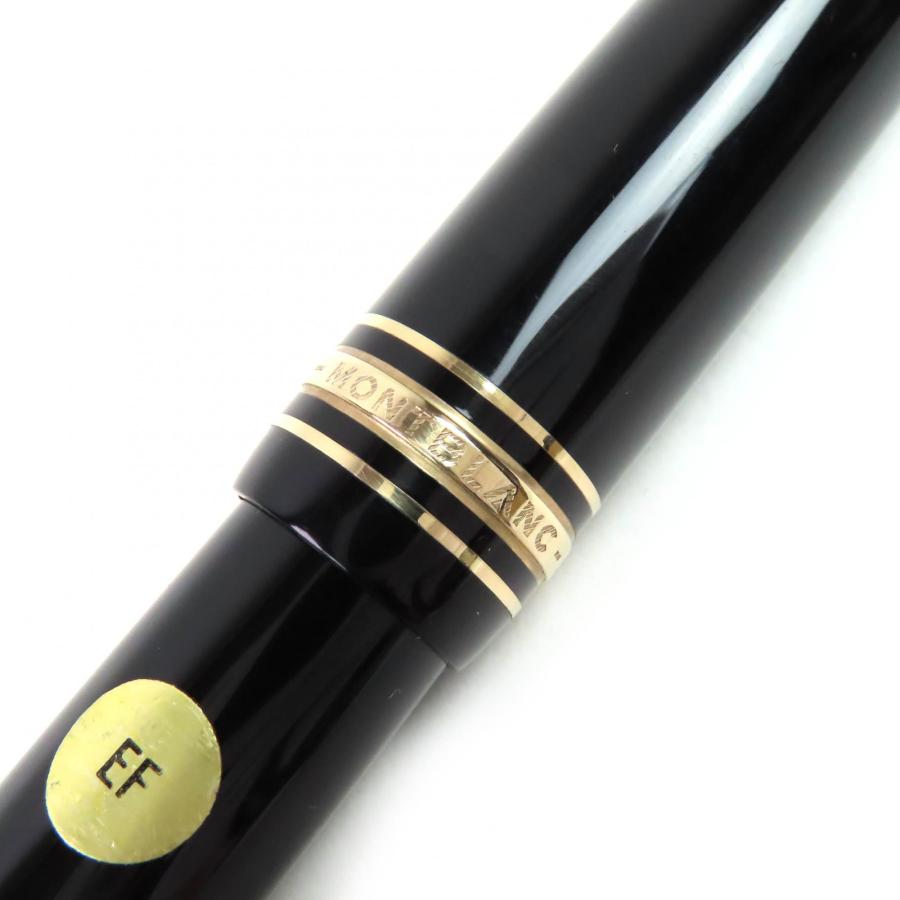 美品△MONTBLANC モンブラン マイスターシュテュック 146 ペン先14K EFニブ ホワイトスター 万年筆 ブラック ゴールド ドイツ製_7