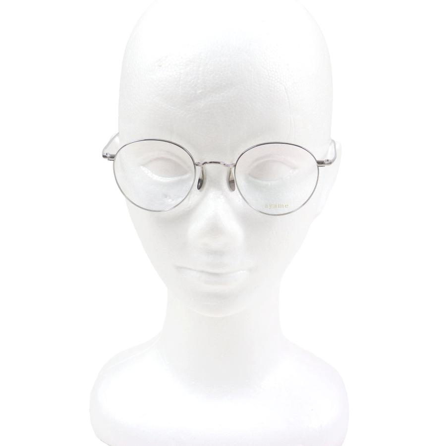 極美品□ayame アヤメ MANRAY ボストンフレーム メガネ 眼鏡 アイ