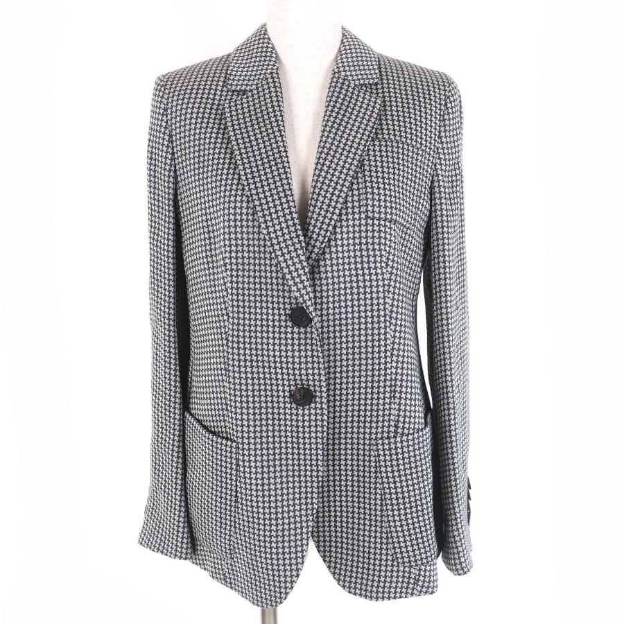 ＊美品＊エンポリオアルマーニ テーラードジャケット コート シルク ウール EMPORIO ARMANI 極美品△EMPORIO エンポリオ アルマーニ リネン シルク
