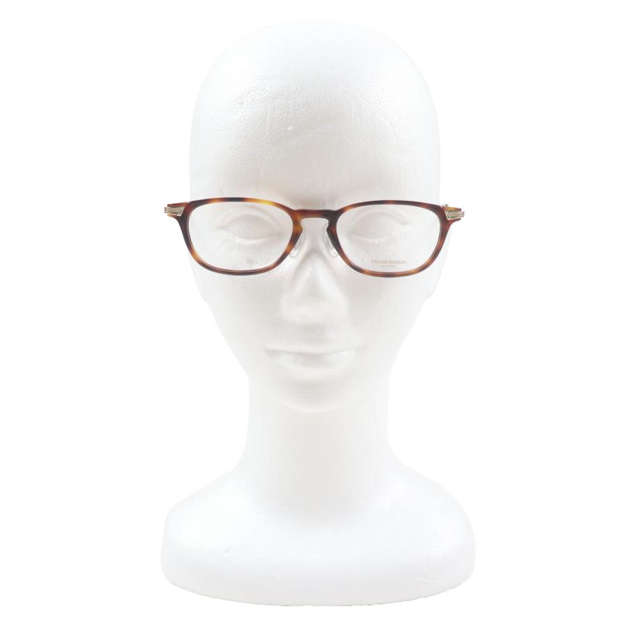 未使用品▼OLIVER PEOPLES オリバーピープルズ Hadley DM マーブル柄 ウェリントンシェイプ メガネ 眼鏡 アイウェア クリアブラウン 49□19-140 デモレンズ ケース付き 日本製 メンズ OLIVER PEOPLES（オリバーピープルズ） 未使用品▽オリバーピープルズ