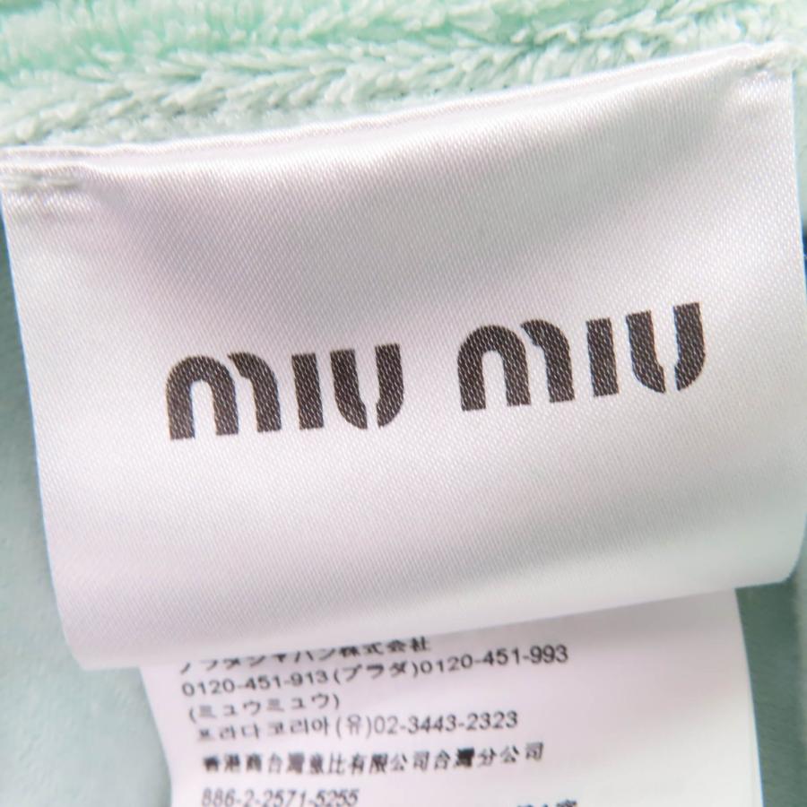 miu miu（ミュウミュウ） 美品☆MIUMIU 2021年製 MF4169 ロゴ刺繍入り