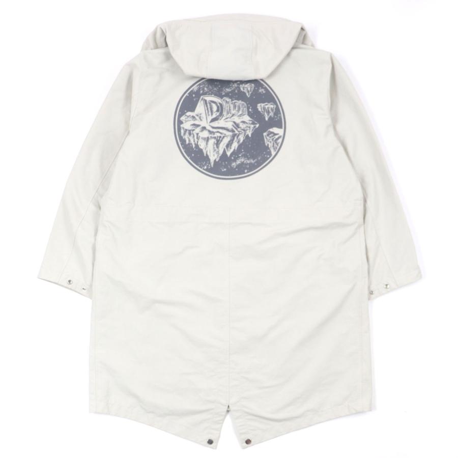 極美品▼DIOR ディオール オム 23AW 39C308A5834 バックプリント フード付き テクニカルコットン WZIPUP モッズコート 48 正規品 メンズの画像